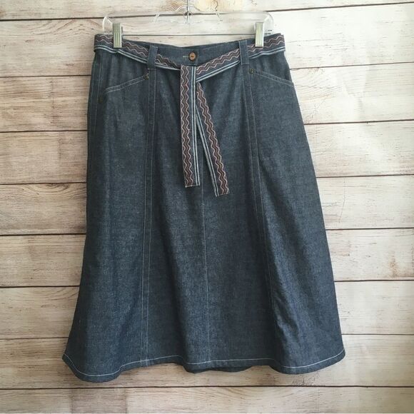 CITY BLUES BY KORET CHAMBRAY‎ SKIRT IN BLUE - Picture 1 of 5